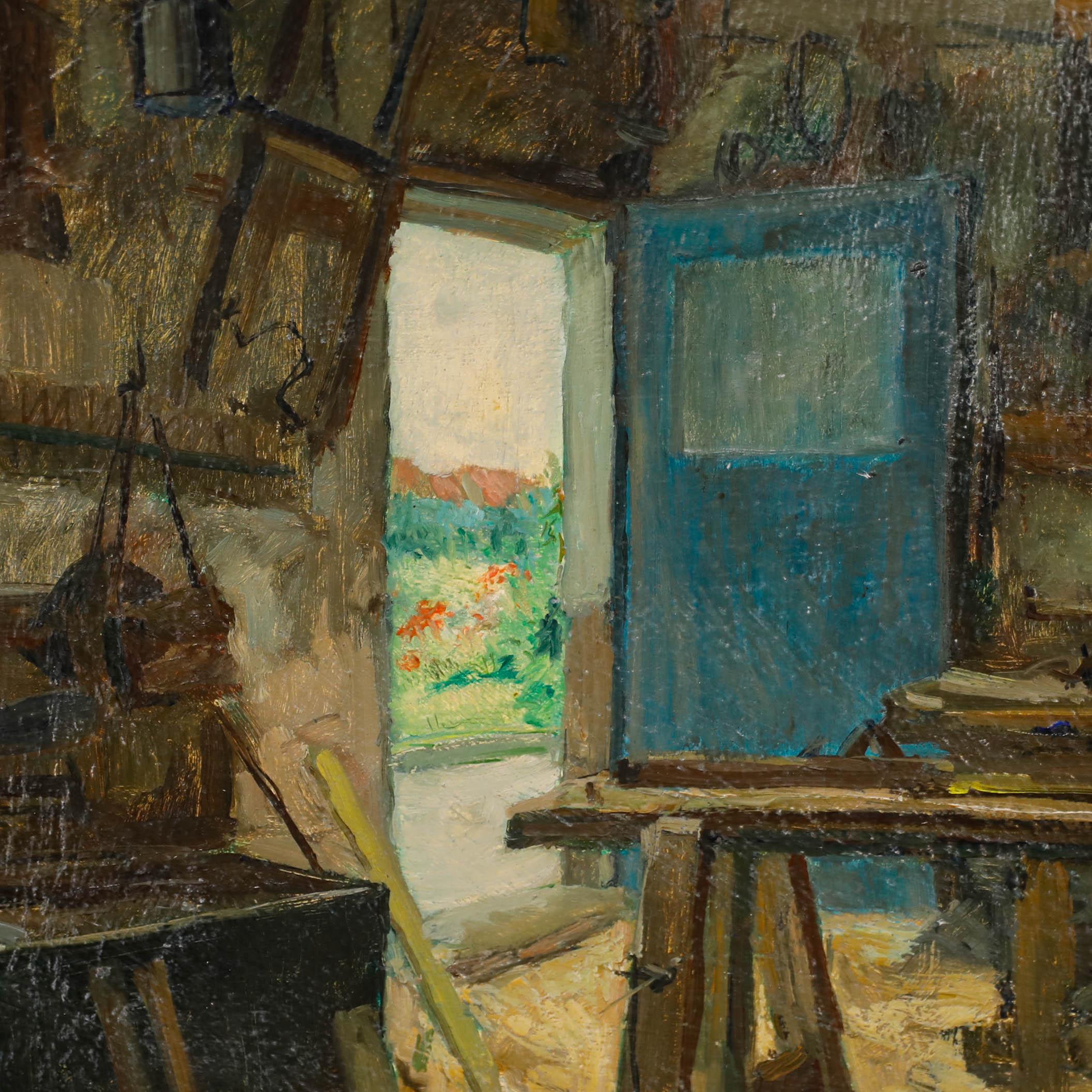 R. Paquen  - Huile du 20e siècle, The Workshop en vente 1