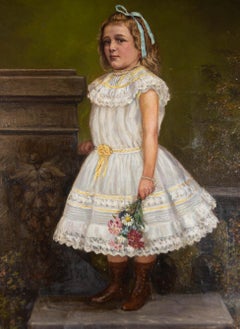 R. Sperber - 1902 Oil, The Party Dress