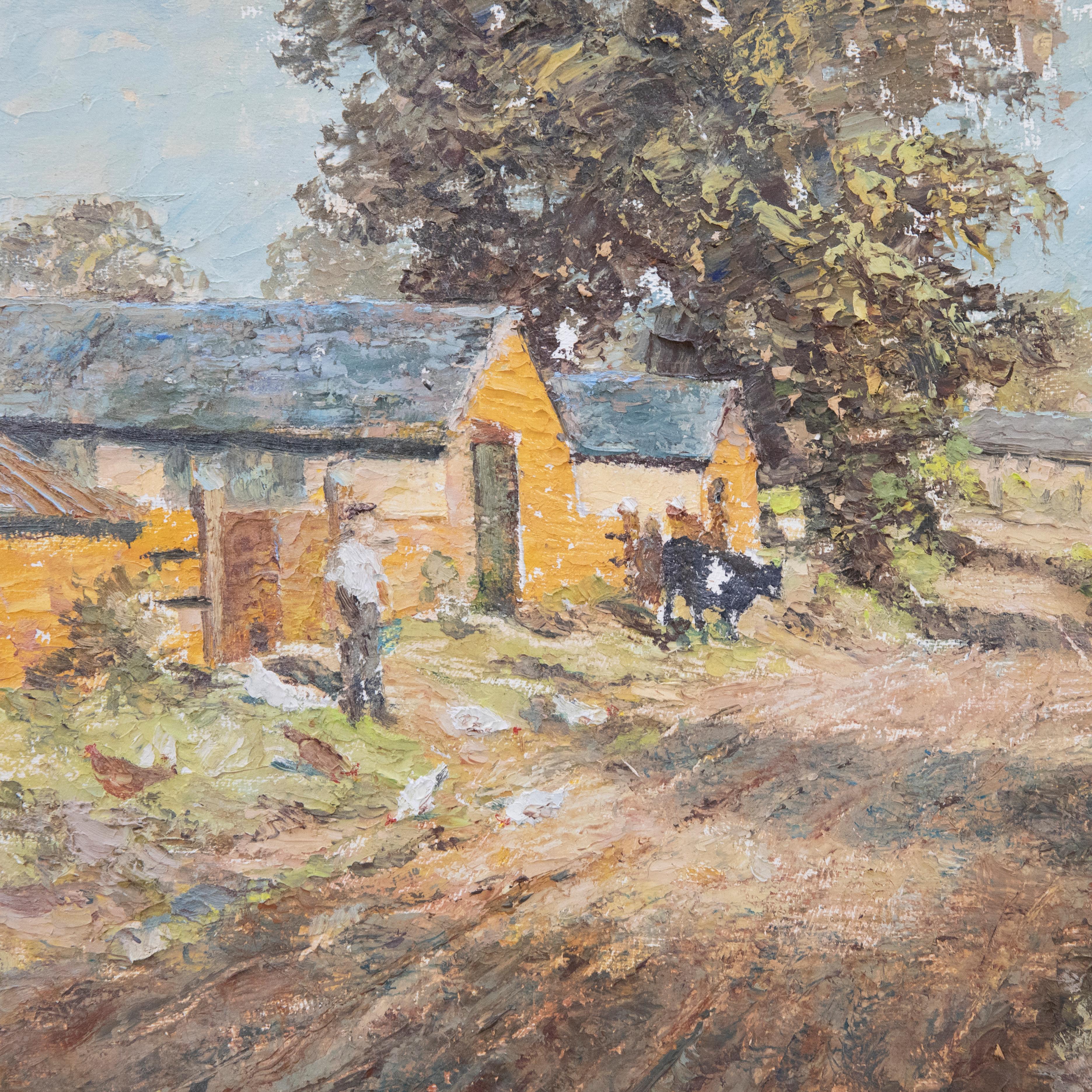 R. W. Taylor - Framed 20th Century Oil, Ayling's Farm For Sale 1