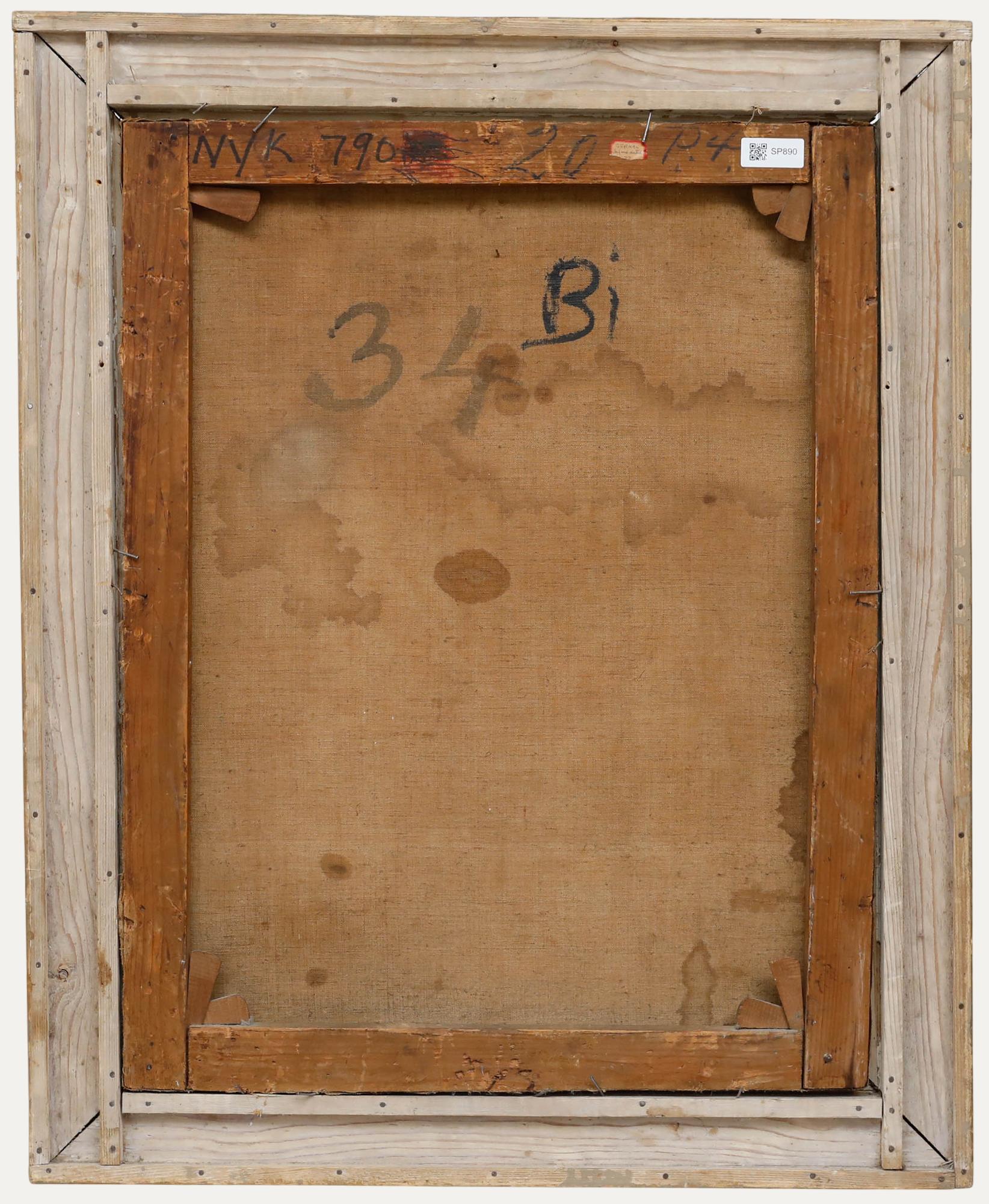 R. Waring - German School 1737 Oil, The First Sword - Brown Portrait Painting by Unknown