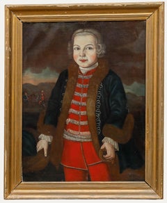 R. Waring - German School 1737 Oil, The First Sword