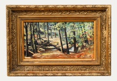 R. Williams - Mid 20th Century Oil, Forest Landscape