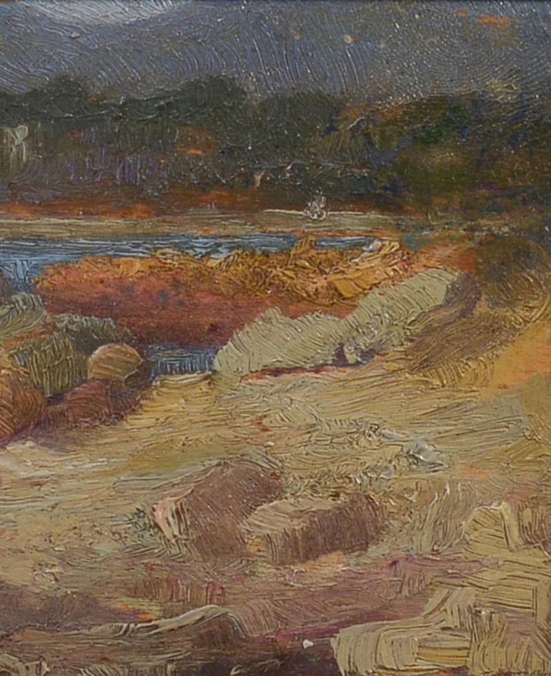 Rade de Toulon, French Impressionist, Woman, Sea, Coastal Scene en venta 1