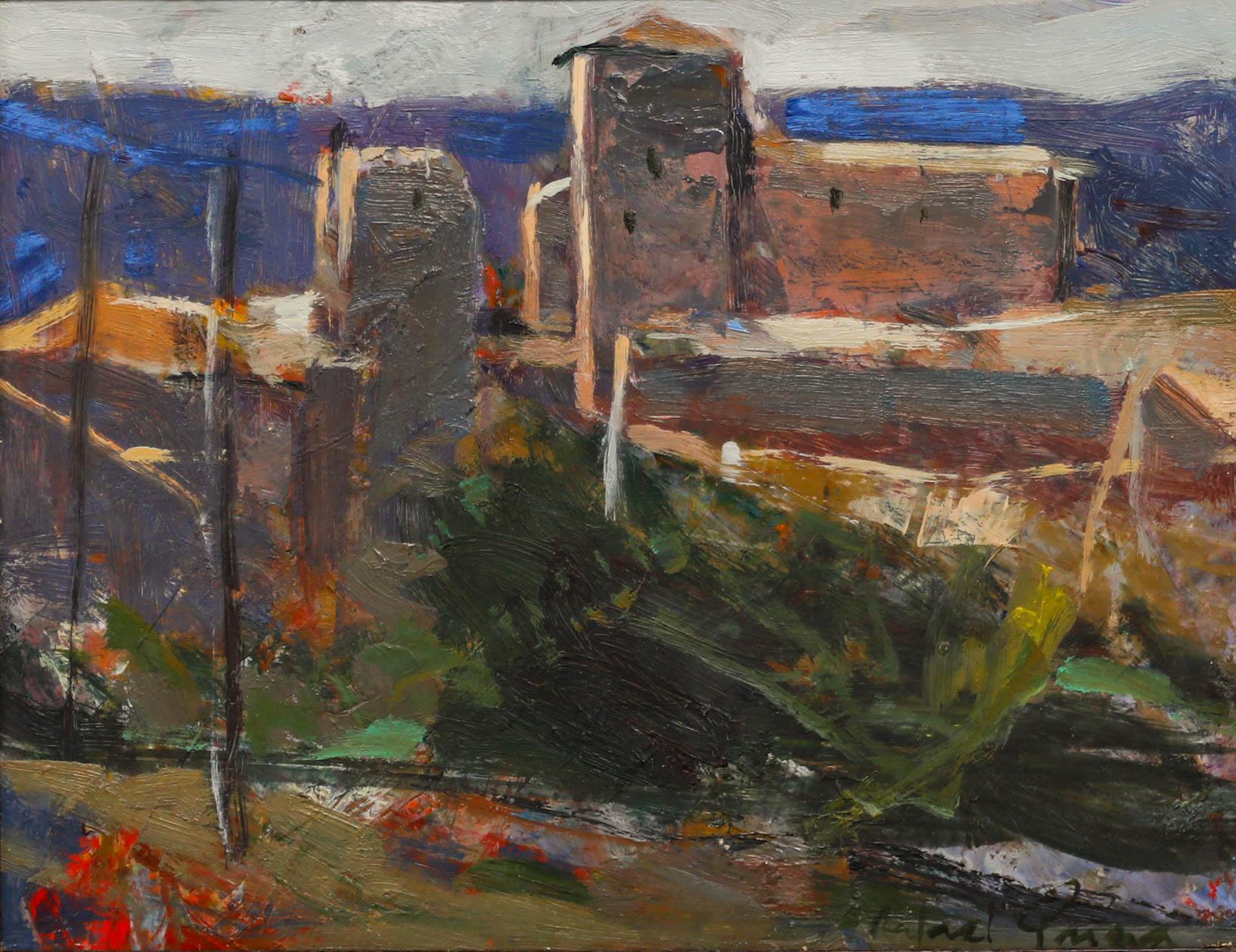 Rafael Griera Padrosa (geb.1967) - 20. Jahrhundert Öl, Pueblo Español – Painting von Unknown