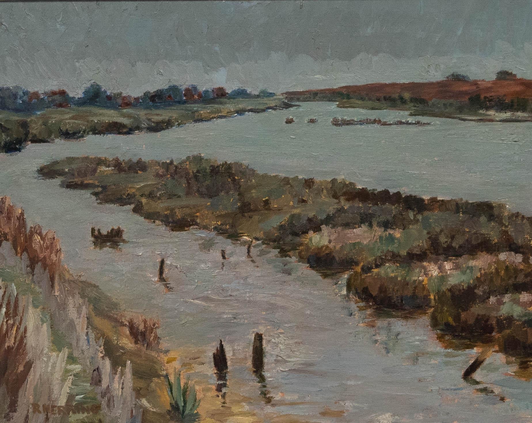 Ralph Herring (1905-1979) - Mediados del siglo XX Óleo, Río Alde - Painting de Unknown