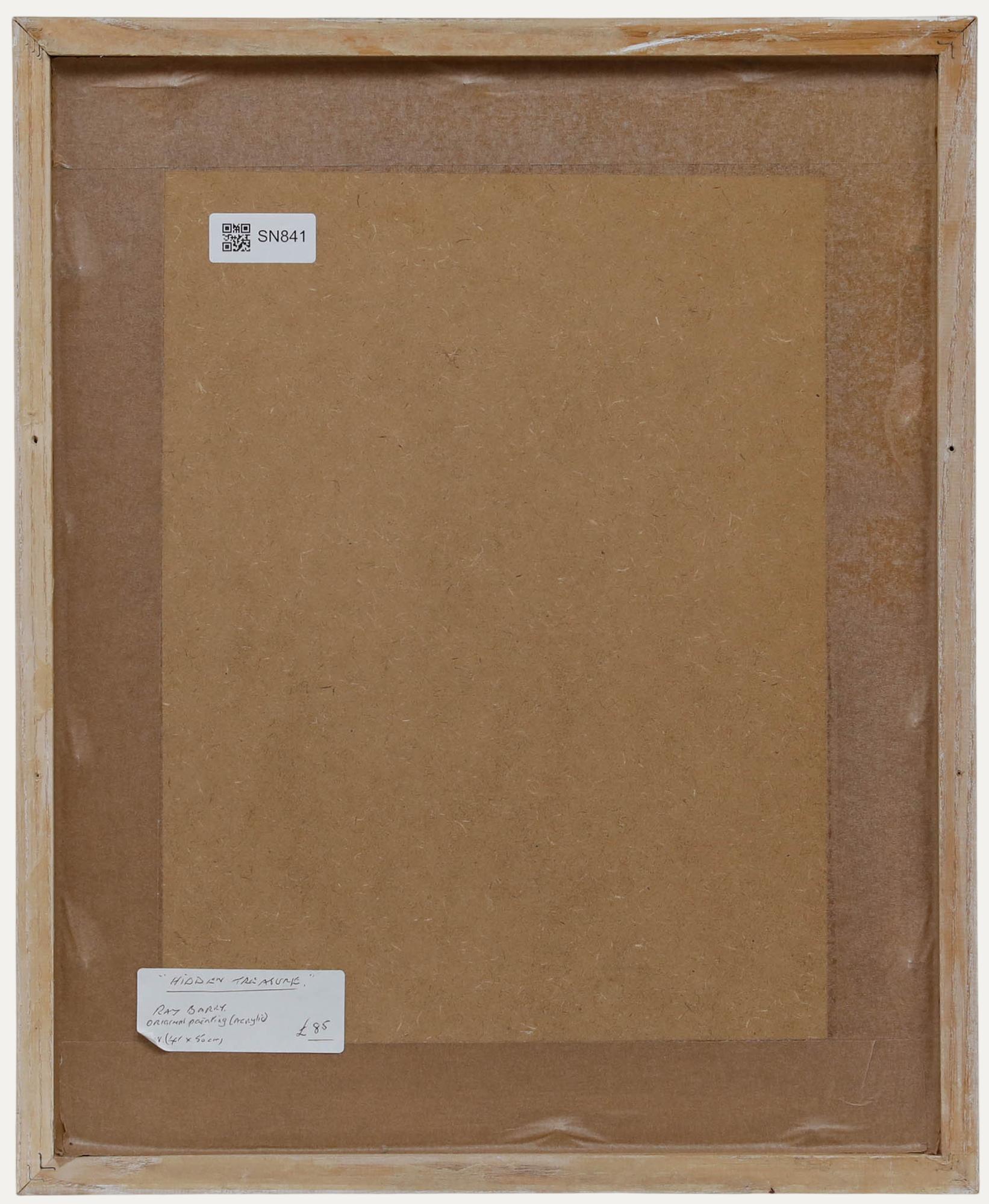Ray Barry (1931-2022) - Contemporary Acrylic, Hidden Treasure - Beige Abstract Painting by Unknown