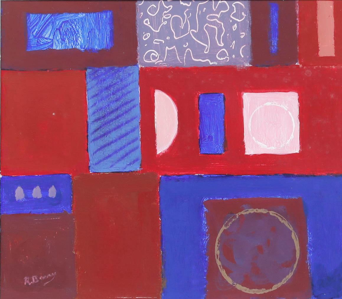 Ray Barry (1931-2022) - Framed Contemporary Acrylic, In The Pink - Painting by Unknown