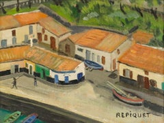 Raymond Henri Repiquet (b.1896) - French School Mid 20th Century Oil, Biarritz
