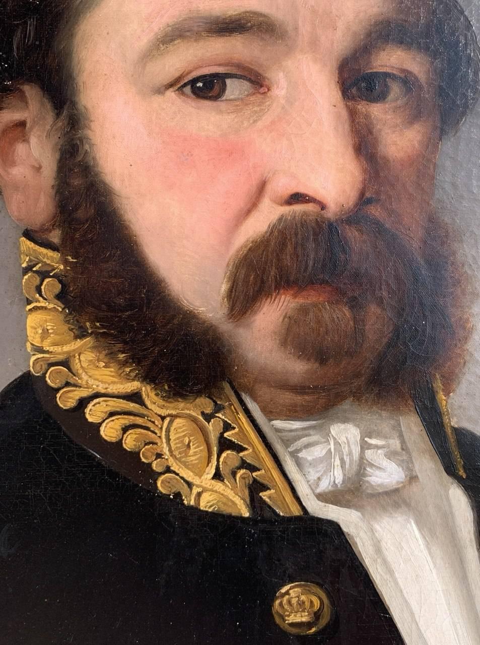 Europäischer Realist - Porträtmalerei des 19. Jahrhunderts - Österreichisches Kaiserreich im Angebot 5