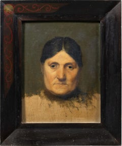 Pintor realista italiano - Pintura de figuras de finales del siglo XIX - Retrato Mujer