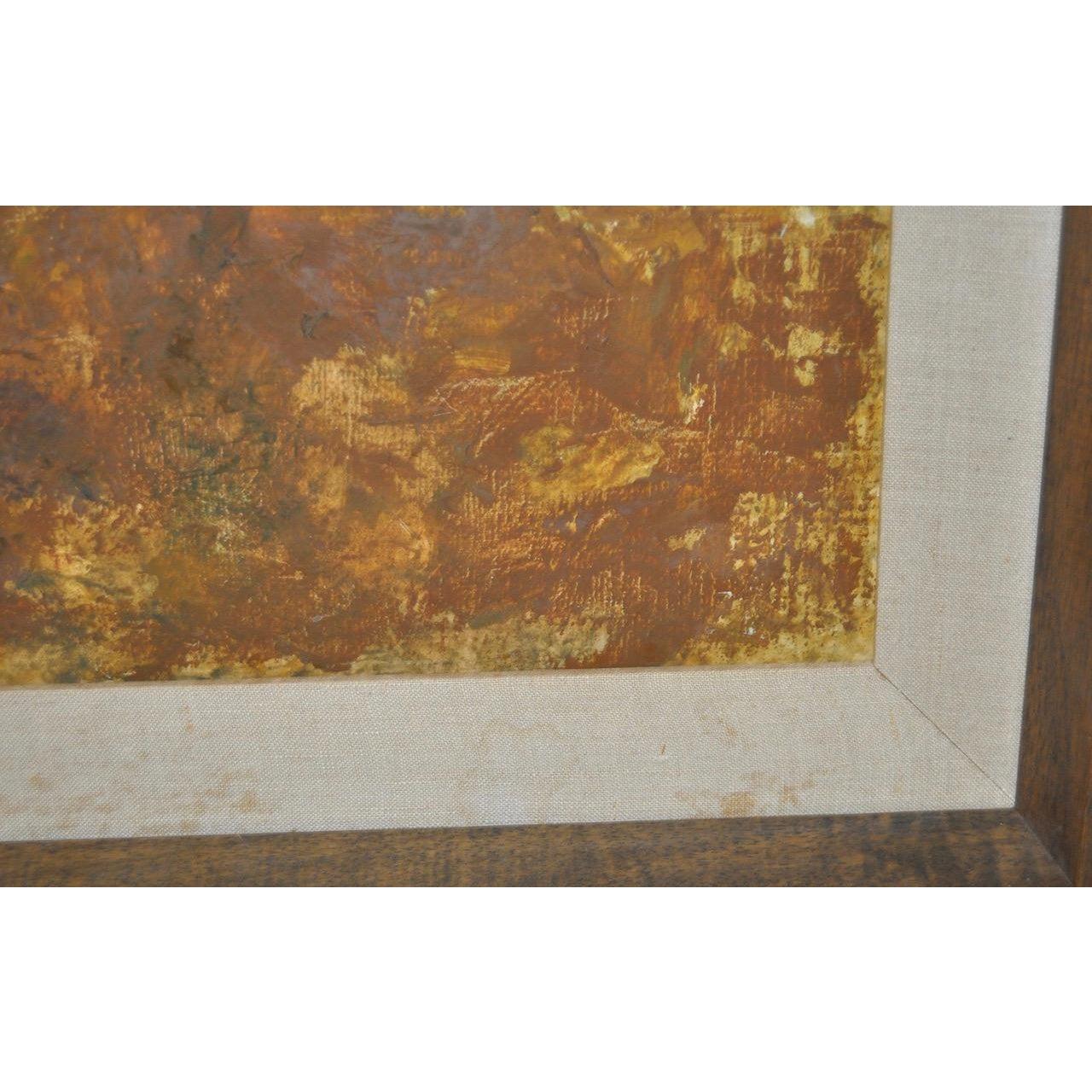 Fantastico dipinto a olio cubista degli anni '50 di un artista misterioso.

Anche se non datato, si tratta di un classico dipinto degli anni '50.  Una figura sdraiata sotto il sole. Pittura ad olio cubista originale su masonite.

La masonite misura