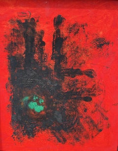 Red Abstract.  Contemporary Abstract Painting