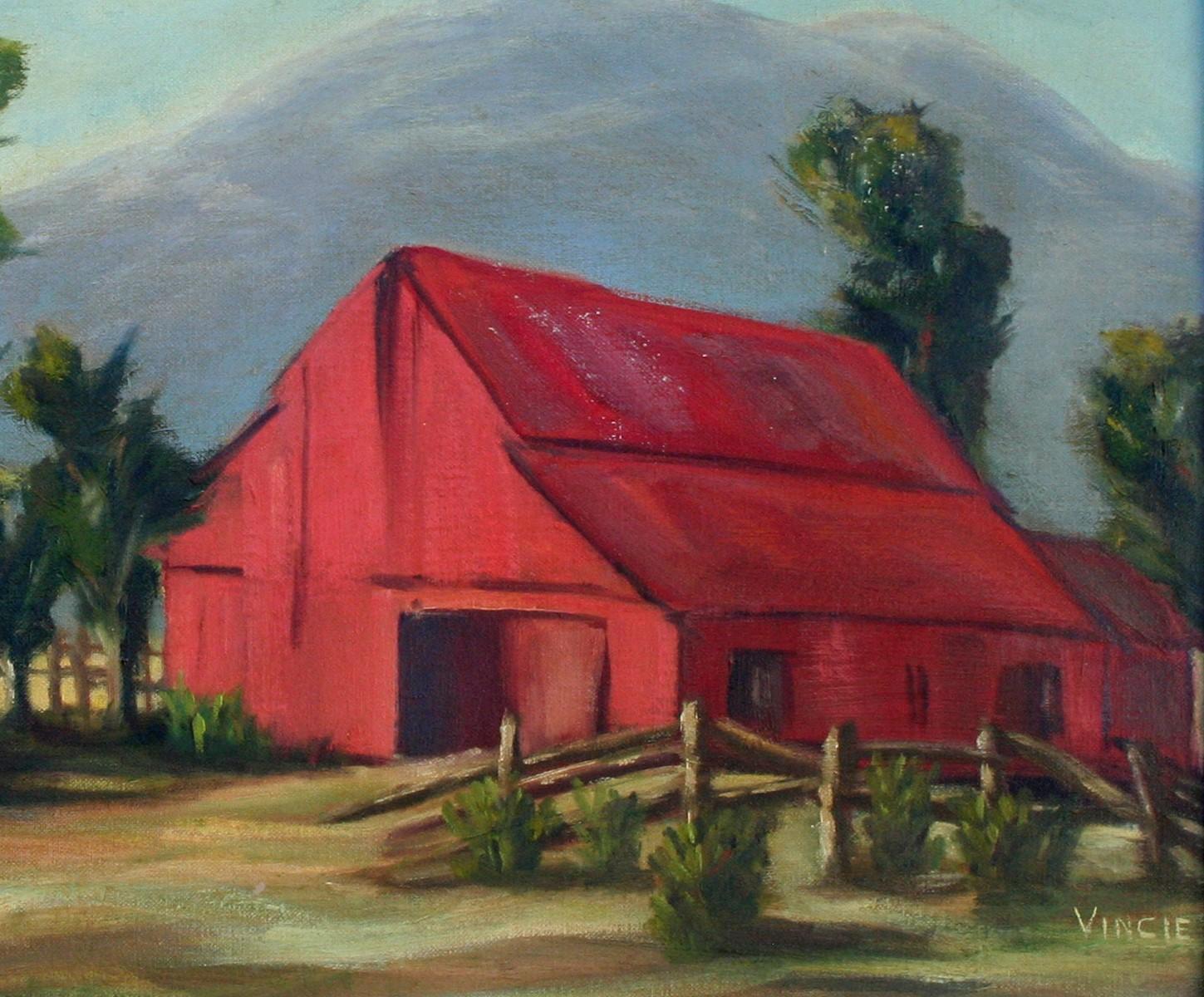 red barn landscape