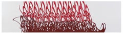 Red Horizon, Board Painting by Lisa Stefanelli, 2011