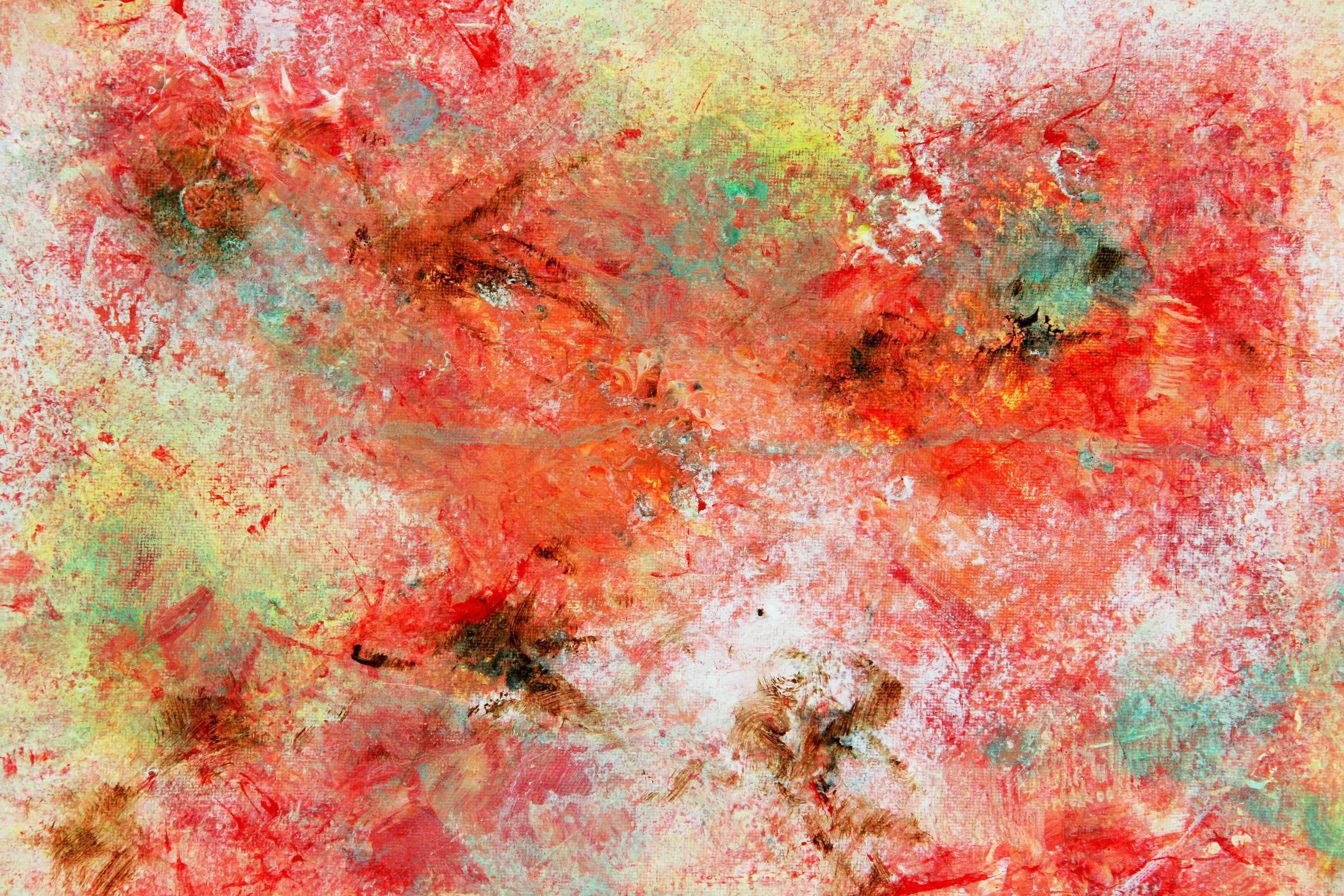 Red Palette Abstract Painting 3