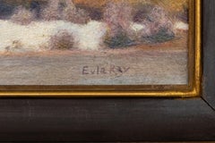 Red Rocks Park 1930s Pintura al óleo - Paisaje montañoso nevado Obra de arte