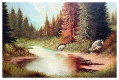 Three Sisters Oregon in the Redwoods 1930s