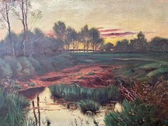 Riflessi di alberi al crepuscolo