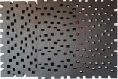 Reflexion ritmique I - zeitgenössische moderne geometrische Skulptur Malerei Relief