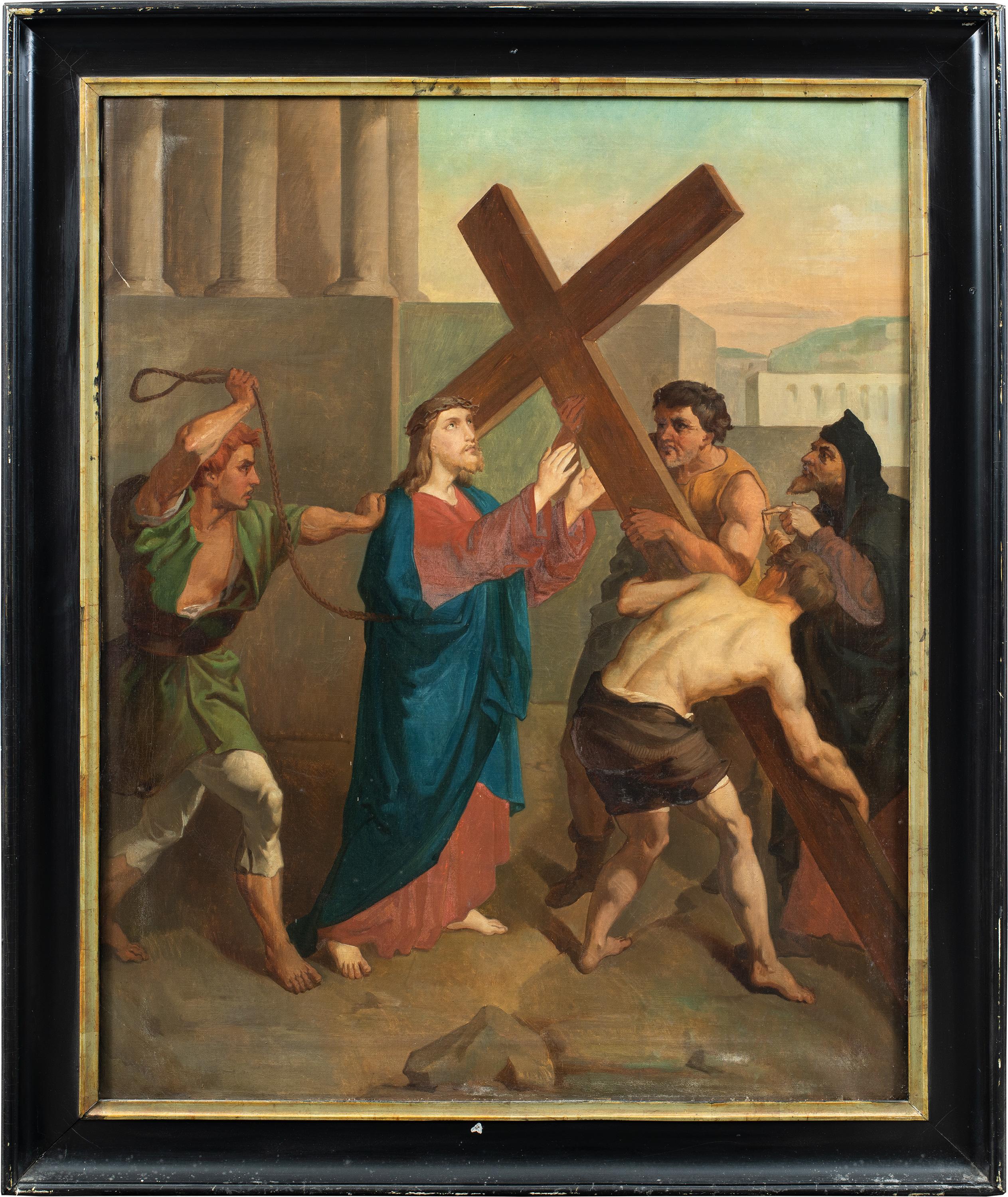 Pittore religioso italiano - 18/19° secolo Gruppo di quattordici dipinti religiosi - Painting Antichi maestri di Unknown