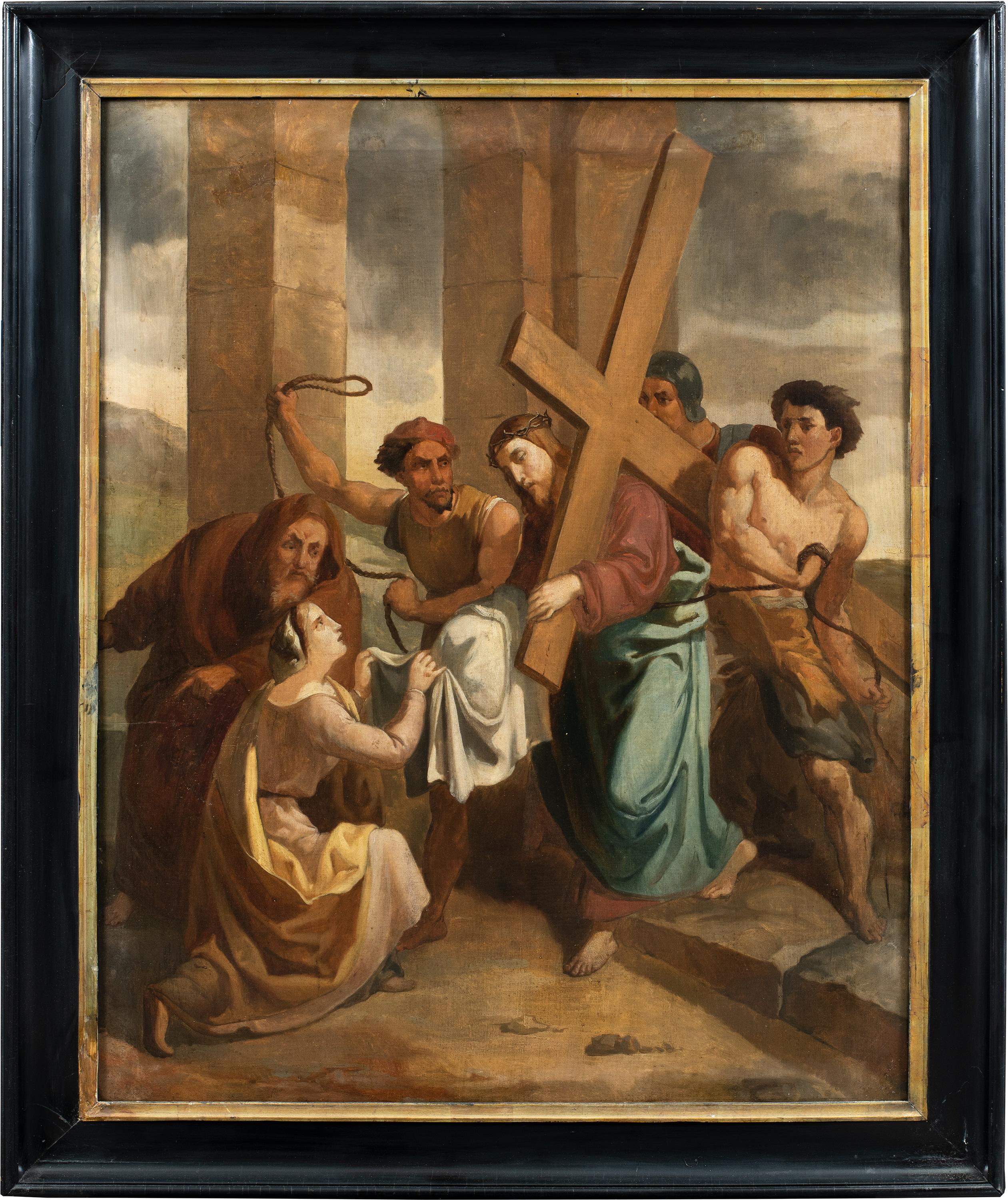 Pittore religioso italiano - 18/19° secolo Gruppo di quattordici dipinti religiosi 2
