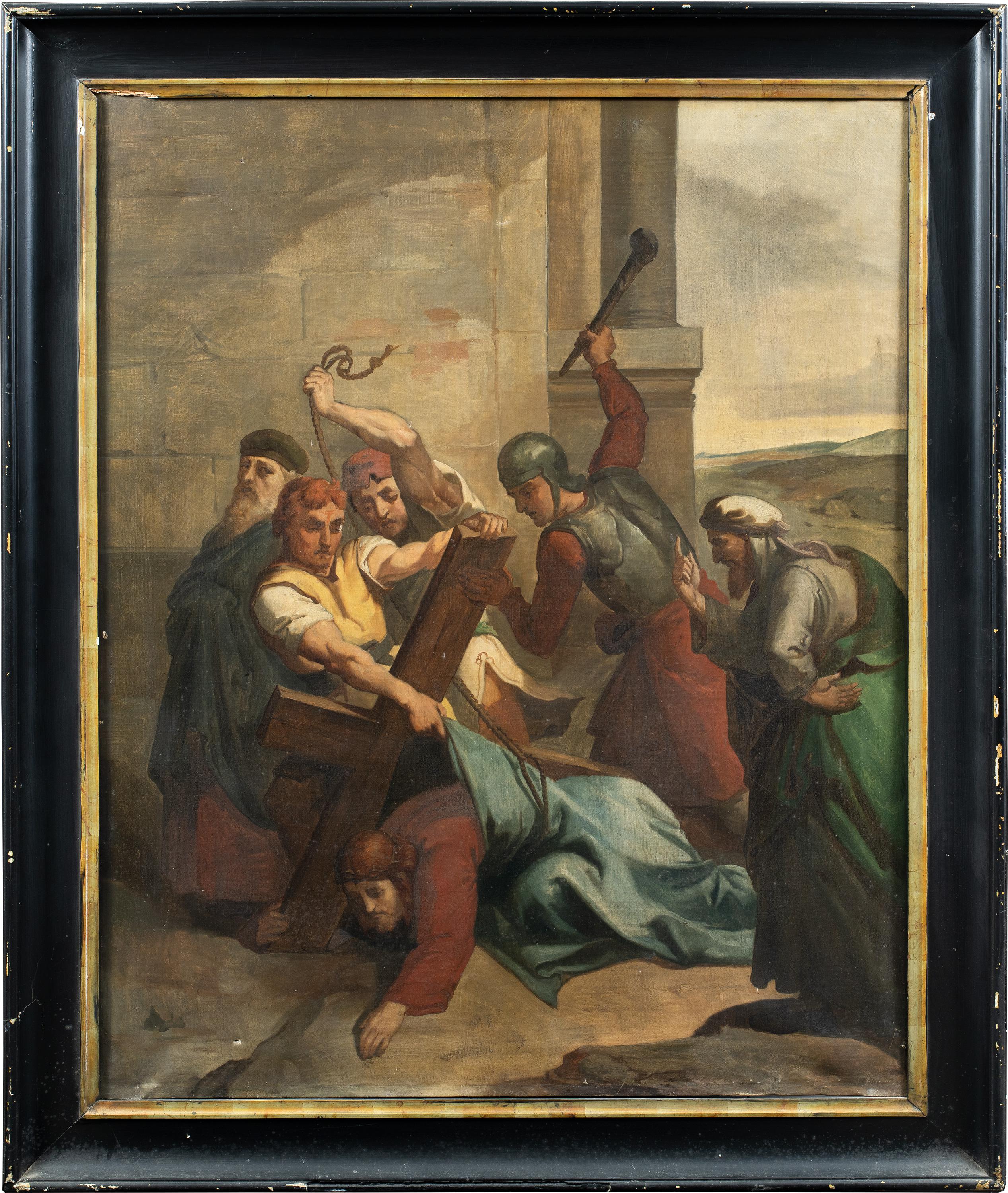 Pittore religioso italiano - 18/19° secolo Gruppo di quattordici dipinti religiosi 3
