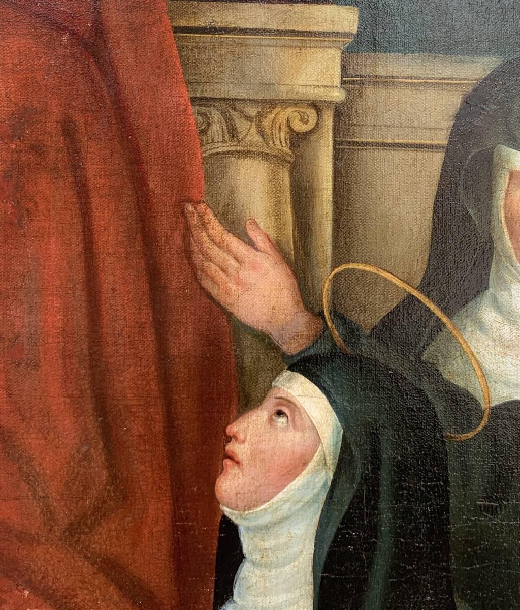 Pintor religioso italiano - Pintura de figuras del siglo XVIII - Santa Mónica en venta 2