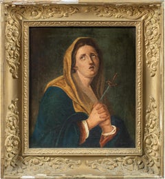 Pintor religioso italiano - Pintura figurativa de principios del siglo XIX - Virgen Madonna