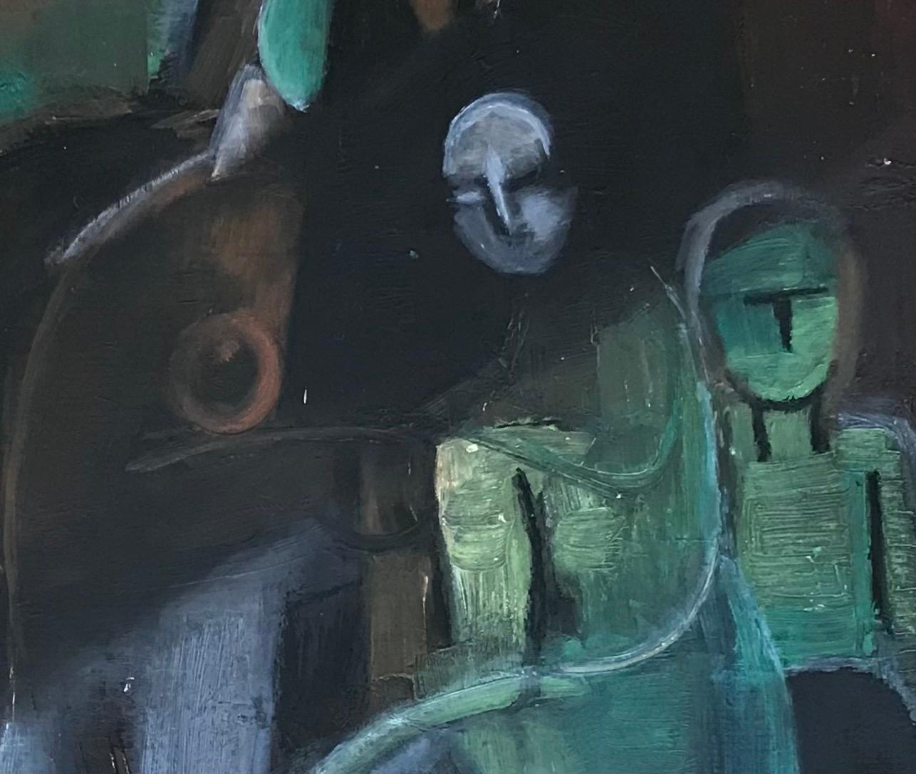 Scena religiosa - Figurative Painting Nero di Unknown