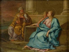 Religiöse Szene – Gemälde – 19. Jahrhundert