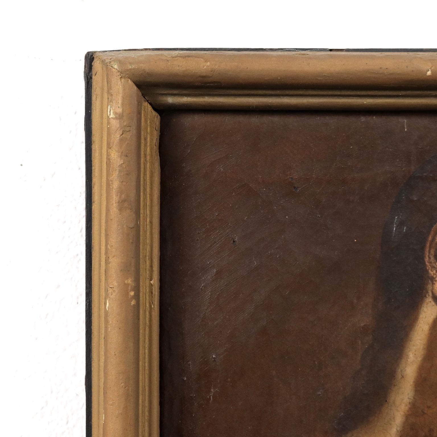 Huile sur toile sur sujet religieux, Italie, XVIIe siècle en vente 6
