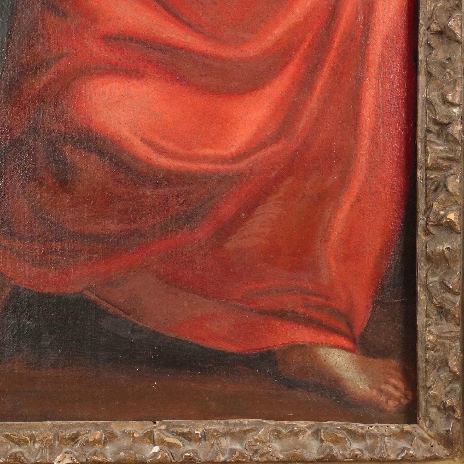 Religious Subject Oil on Canvas Italy XVII Century For Sale 3