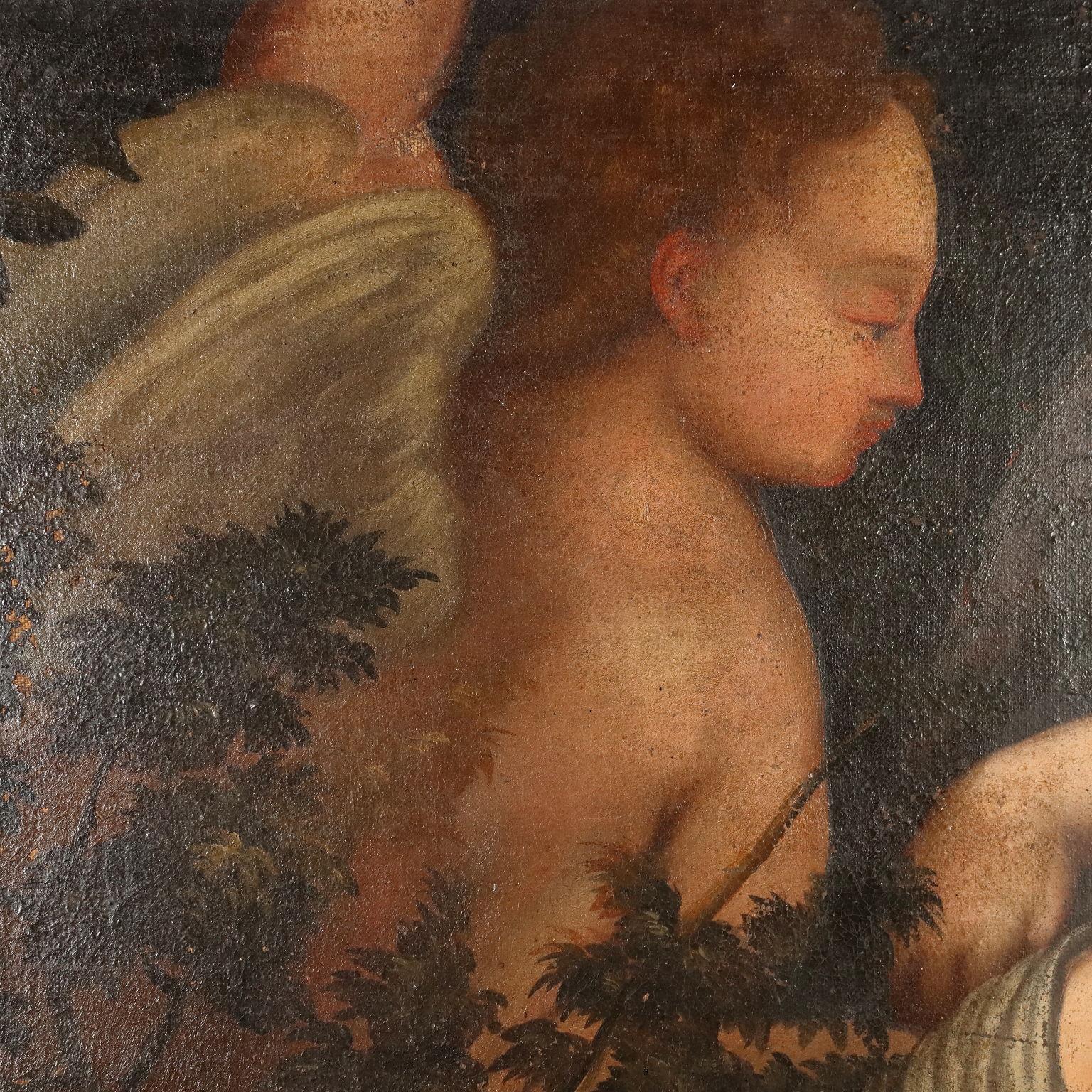 Religious Subject Oil on Canvas Italy XVII Century For Sale 5