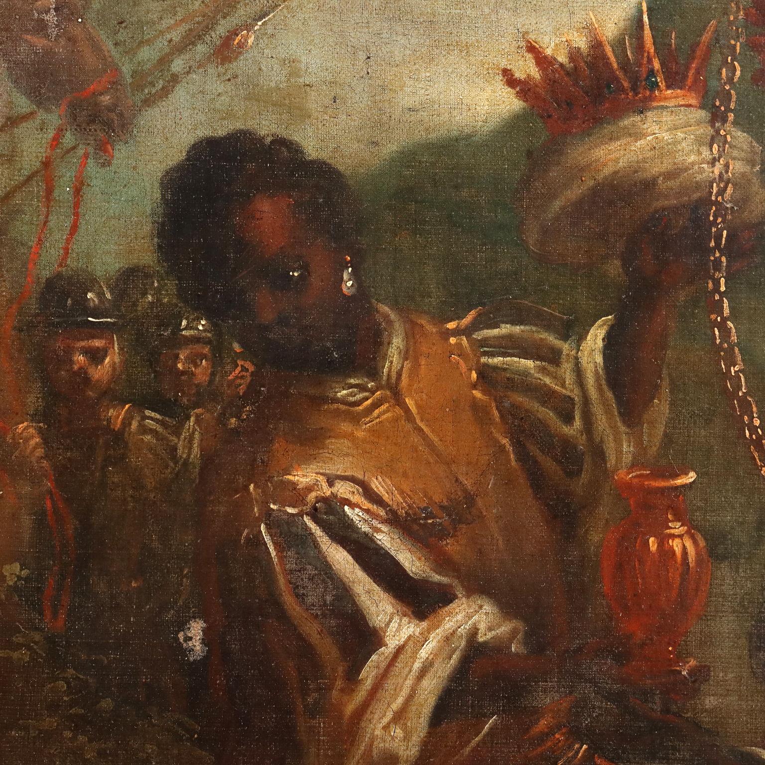 Religious Subject Oil on Canvas Italy XVII-XVIII Century 3