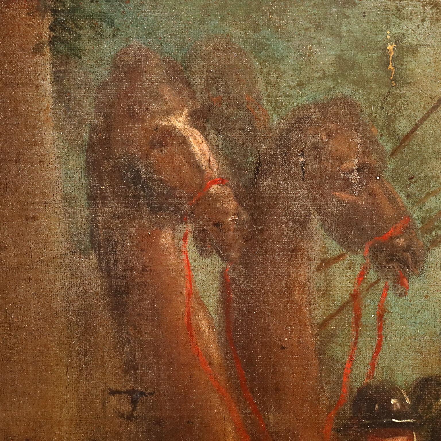 Religious Subject Oil on Canvas Italy XVII-XVIII Century 4