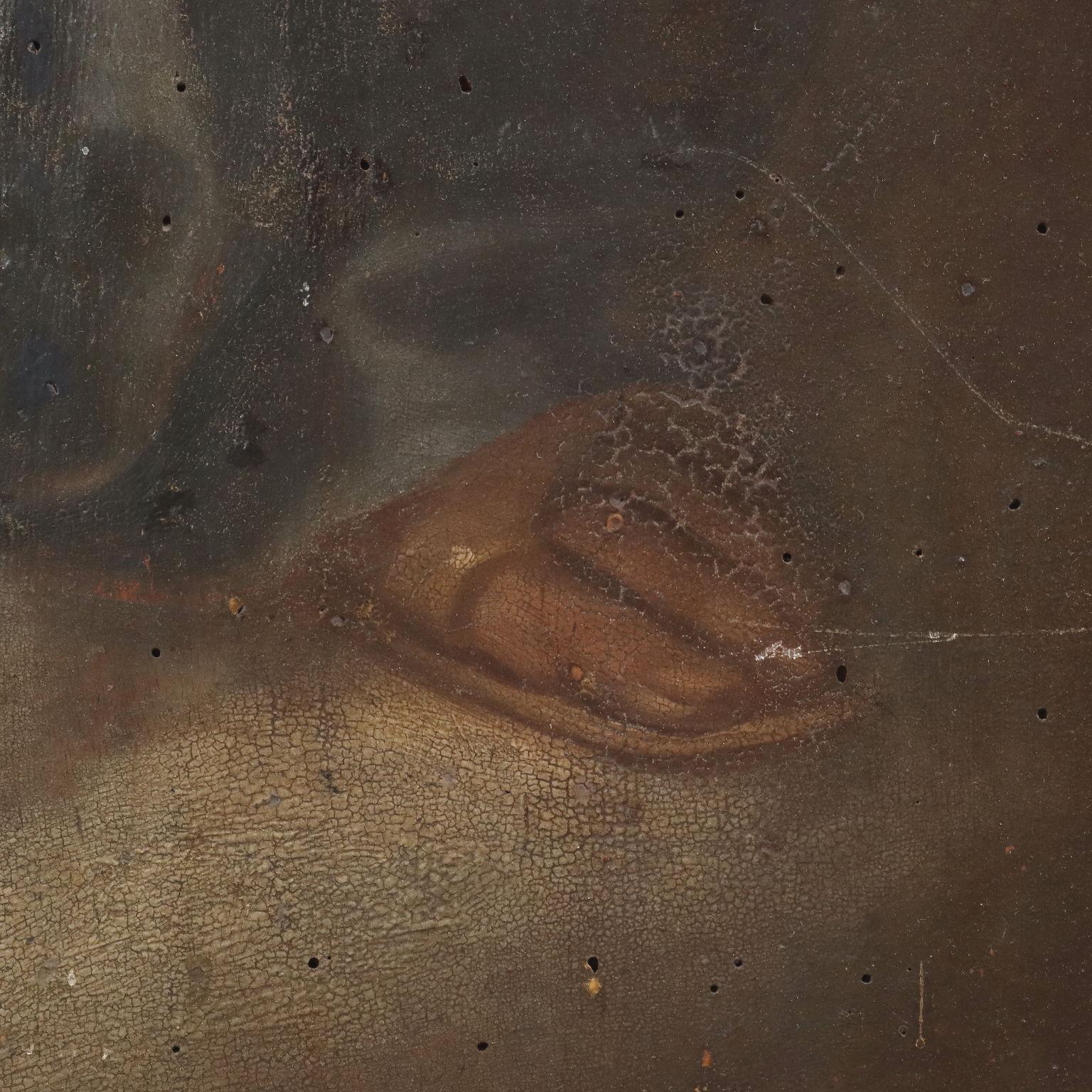 Religious Subject Oil on Wooden Table Italy XVIII Century 7