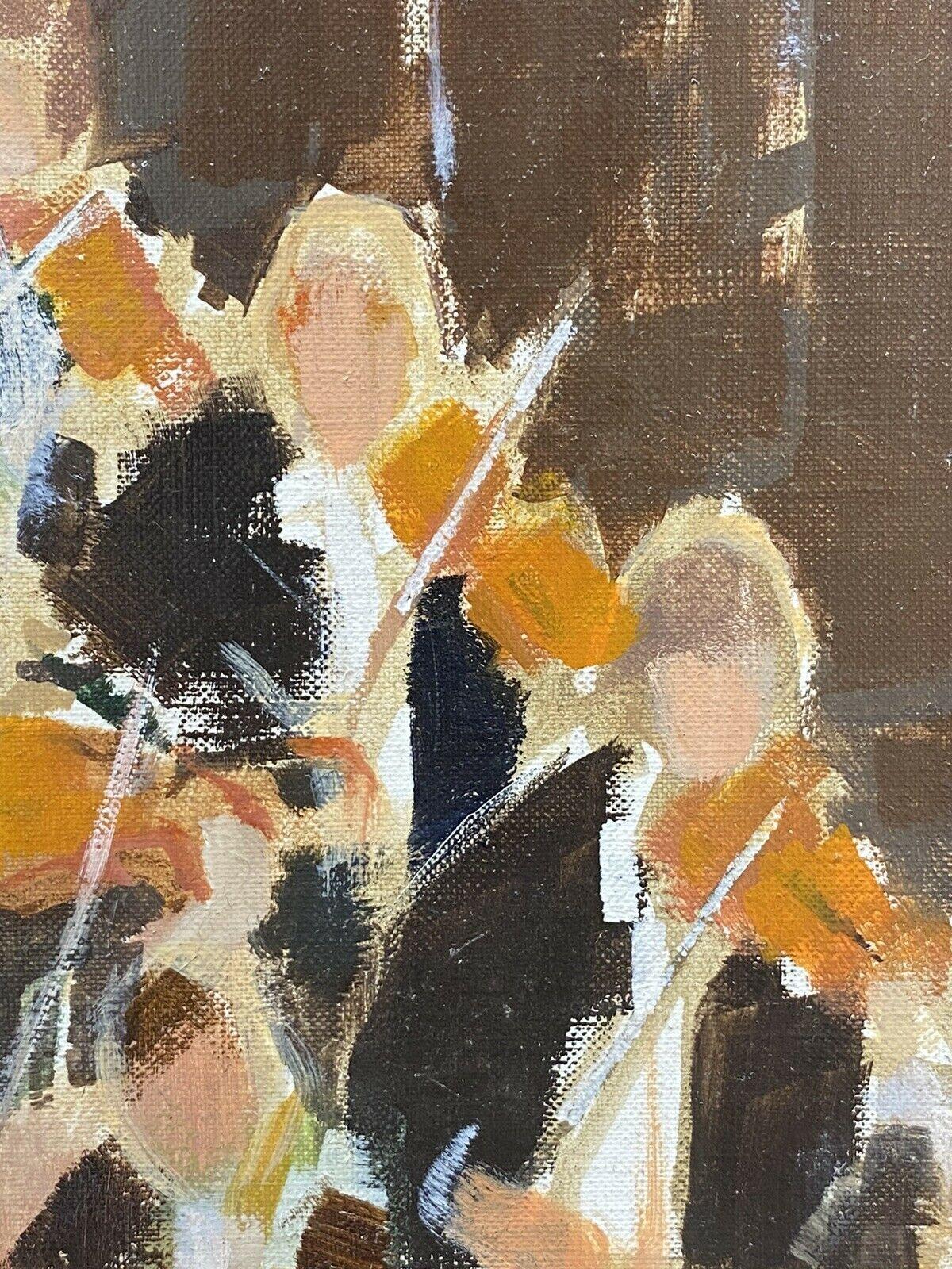 René Leroy, Pintura Modernista Contemporánea Francesa, la Orquesta - Figurative Painting Marrón de Unknown
