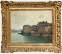 Rene Marie Joly De Beynac (1876-1978) - Oil, Town on The River