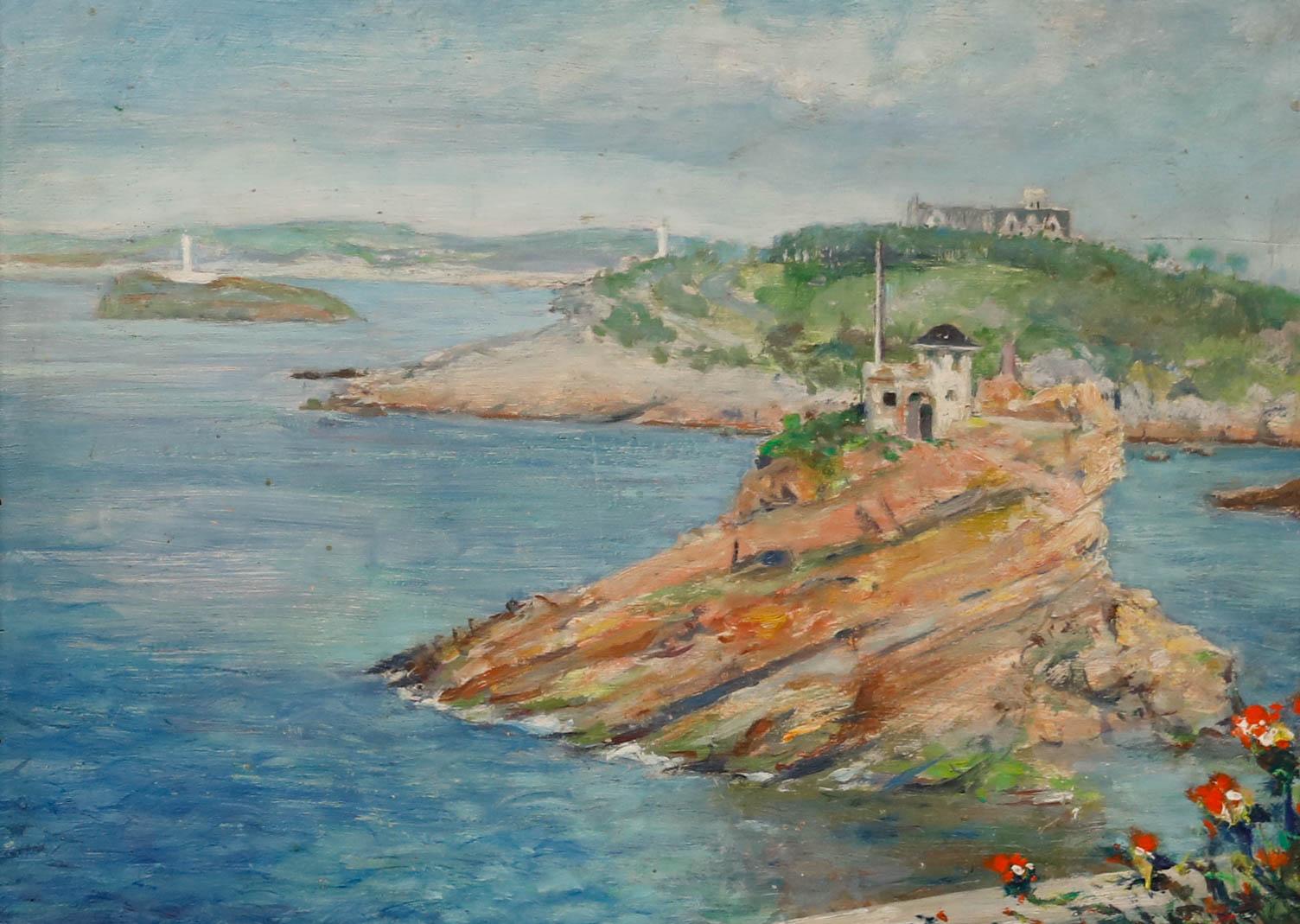 Renée Mourgue Vaquier (1894-1990)  - 1959 Öl, Santander, Spanien – Painting von Unknown