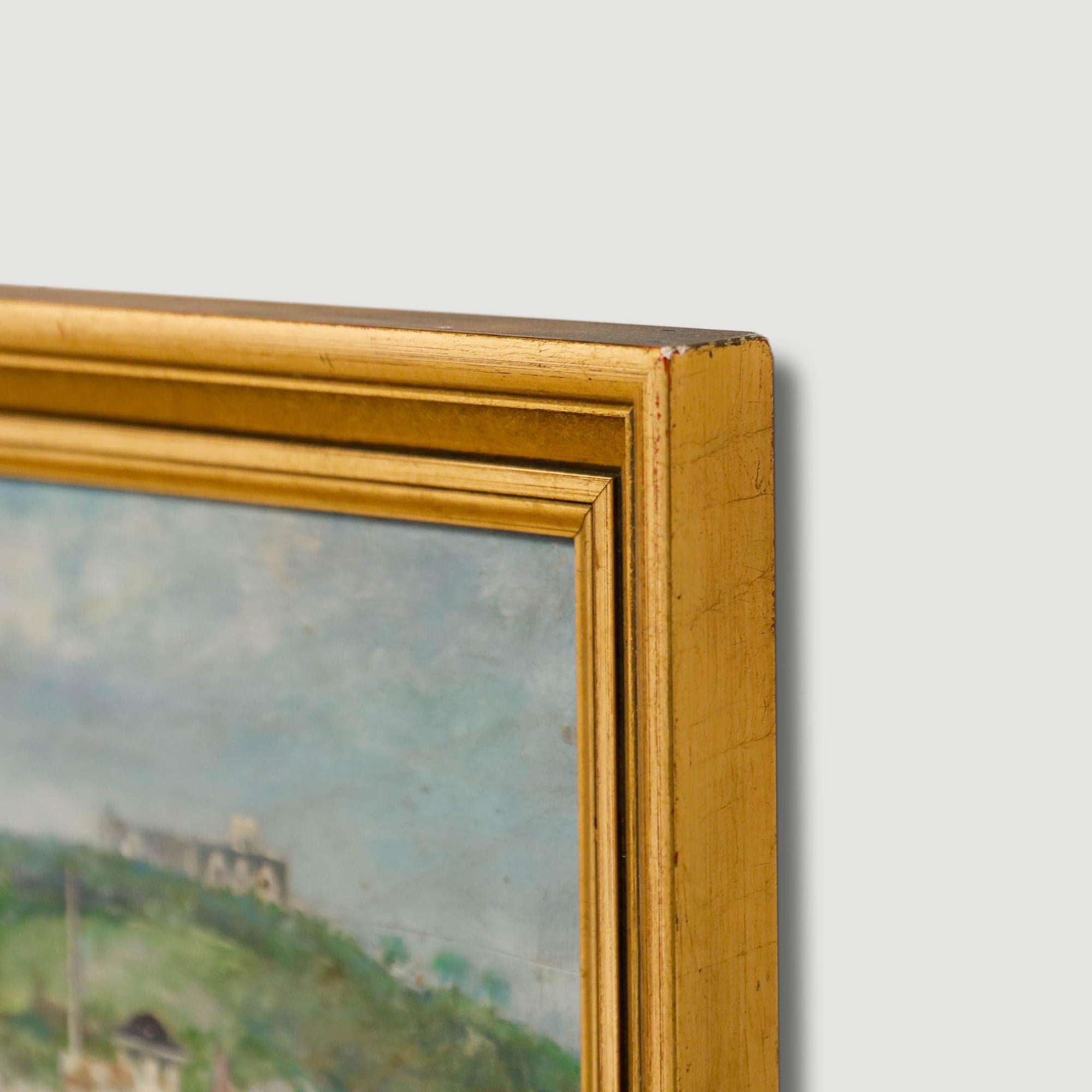 Renée Mourgue Vaquier (1894-1990)  - 1959 Öl, Santander, Spanien im Angebot 1