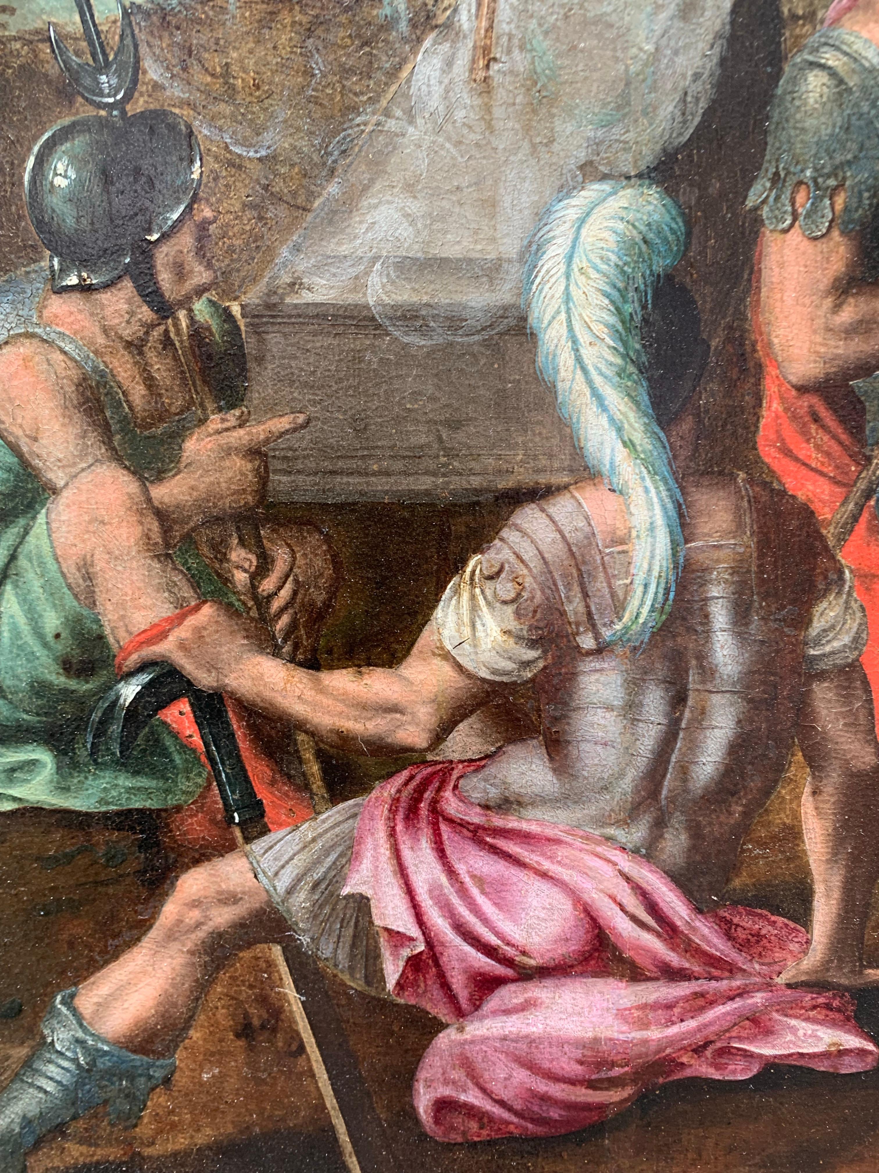 Resurrection of Christ. Studio of the Master of the Prodigal Son. Ca. 1550. - Painting Manierismo di Unknown