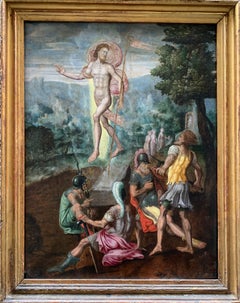Resurrección de Cristo. Estudio del Maestro del Hijo Pródigo. Hacia 1550.