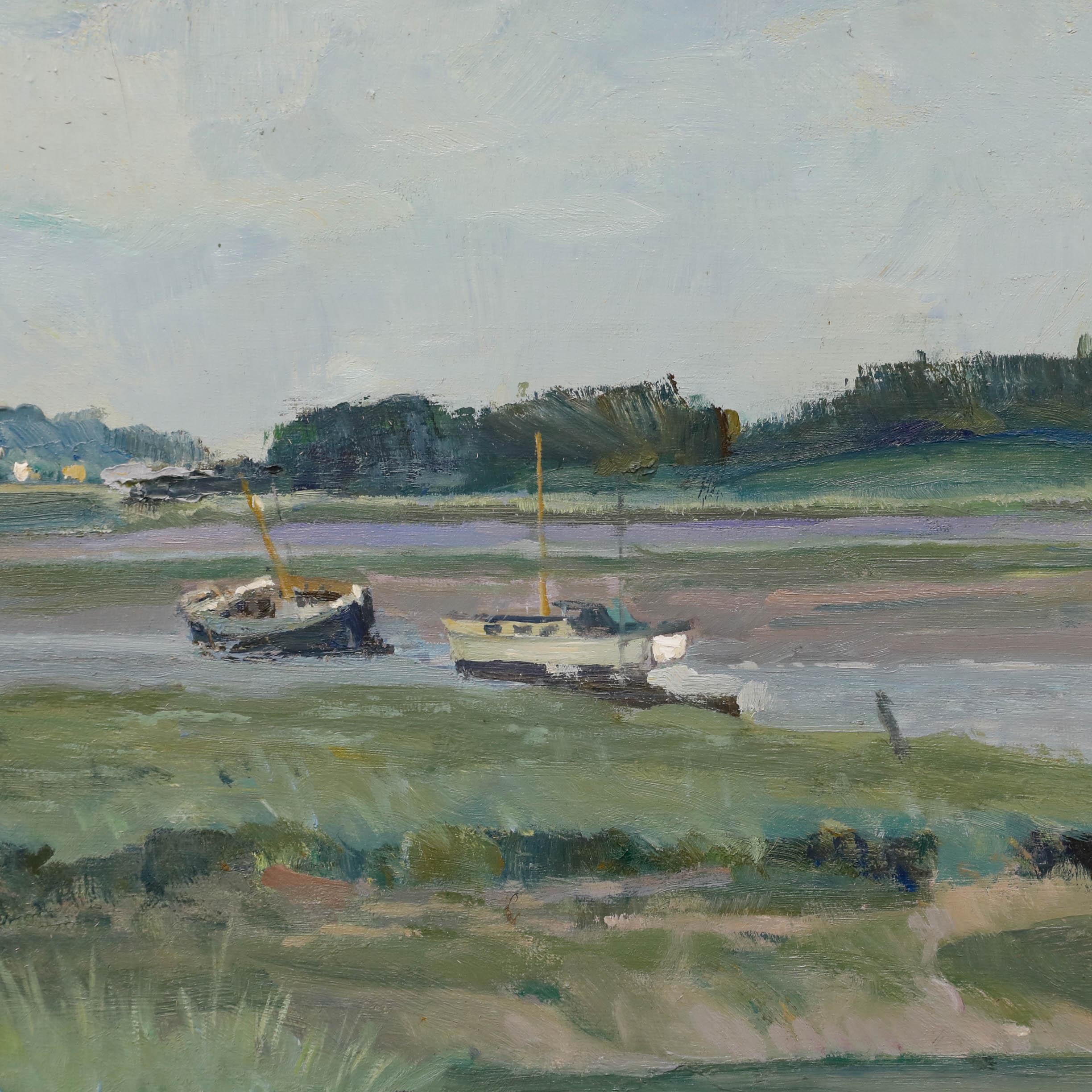 R.H. Talmadge - 1974 Olio, bassa marea, estuario del Deben 1