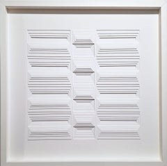 Rhythmic columns CZ - contemporary modern abstract painting relief