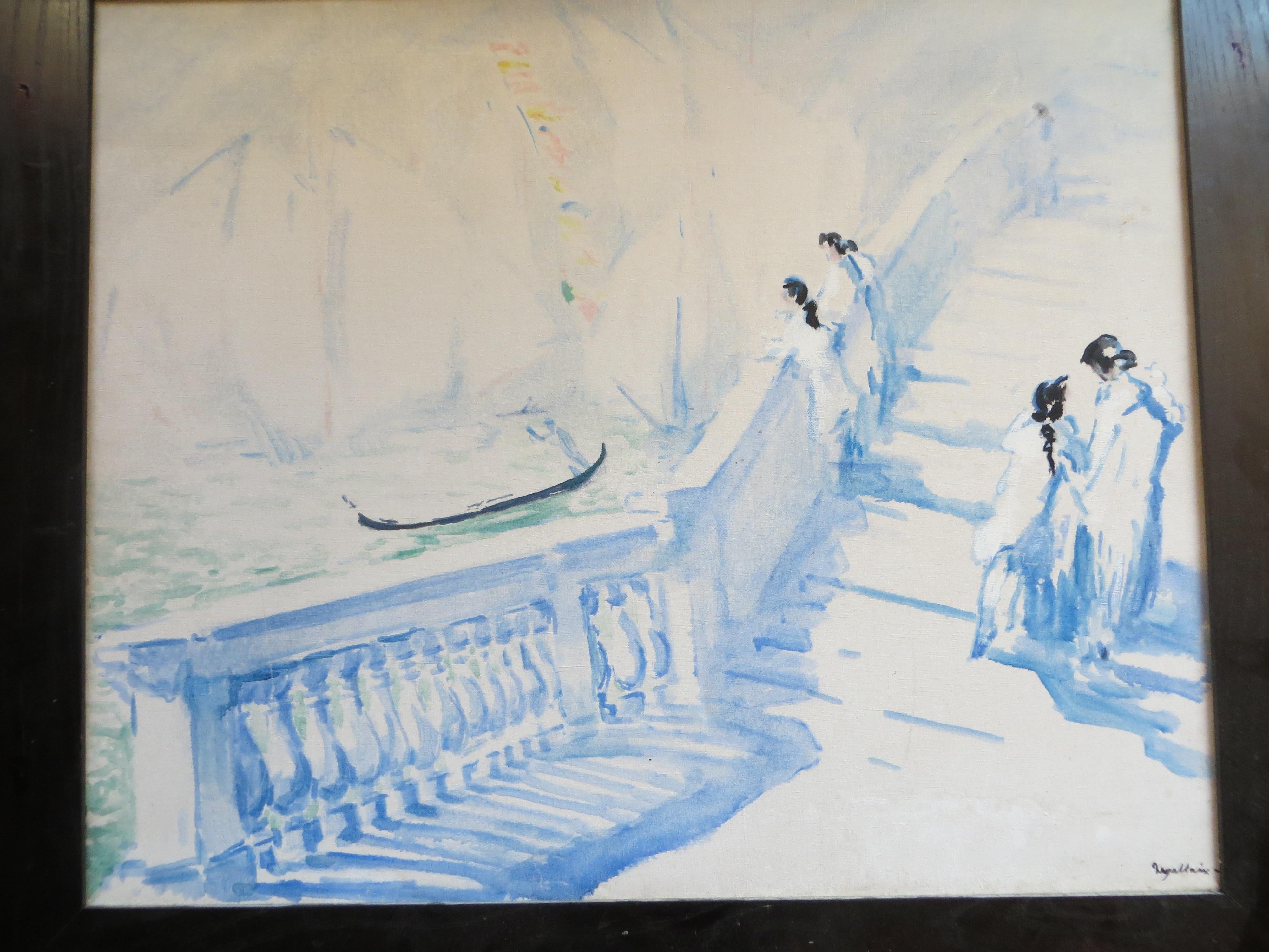Öl auf Leinwand mit der Darstellung einer Brücke in Venedig. Das Gemälde ist signiert Degallaix  aus dem Jahr 1926.
Sehr sensibler Anschlag im Aquarellstil.
DEGALLAIX louis
Geboren in Saint-Quentin, XIX °. Französisch
Landschaftsmaler,