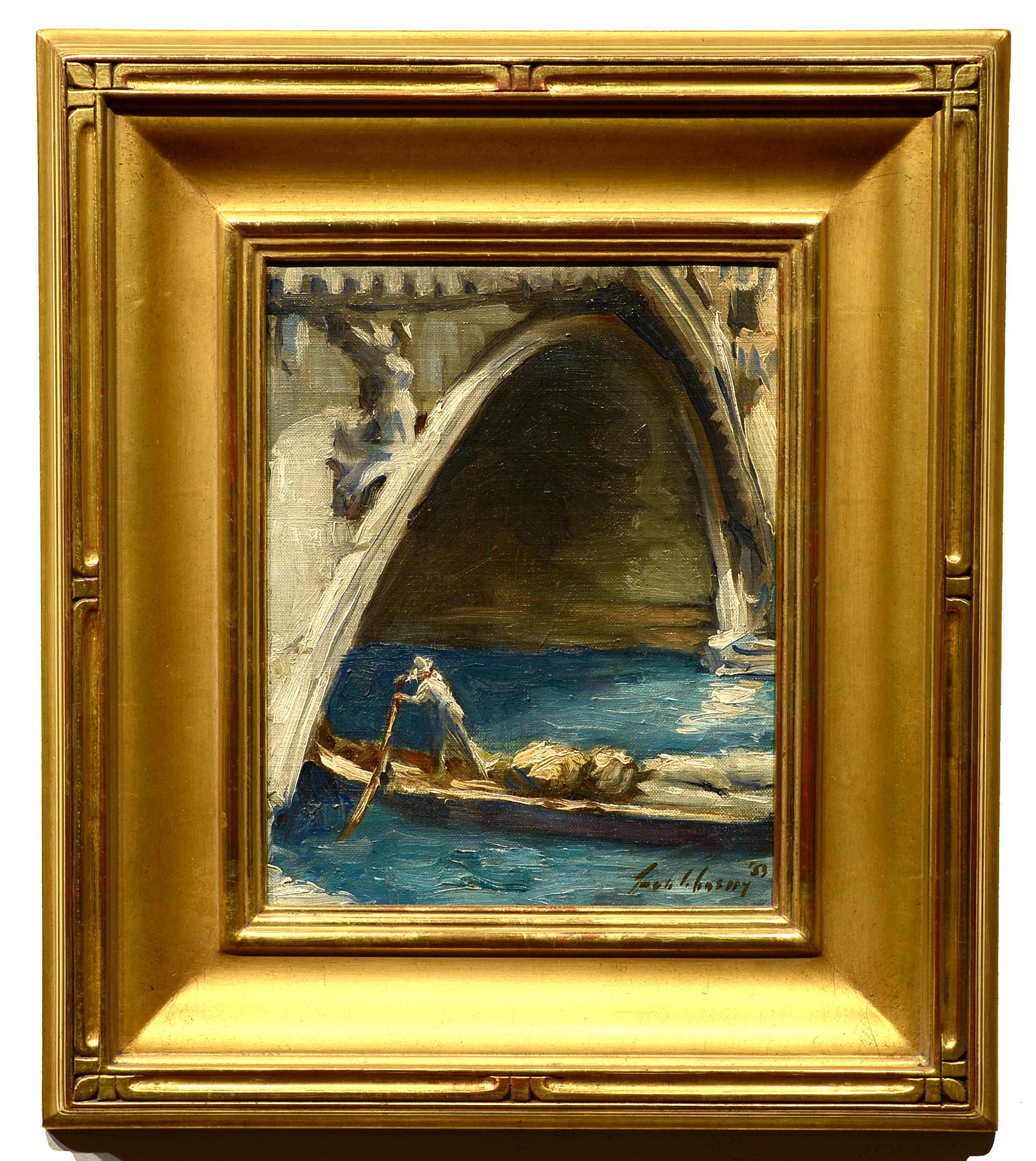 Rialto Bridge, Venice - Painting by Unknown