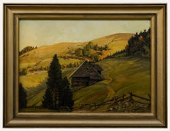 Richard Ackermann (1892-1968) - Framed Oil, Chalet in the German Alps