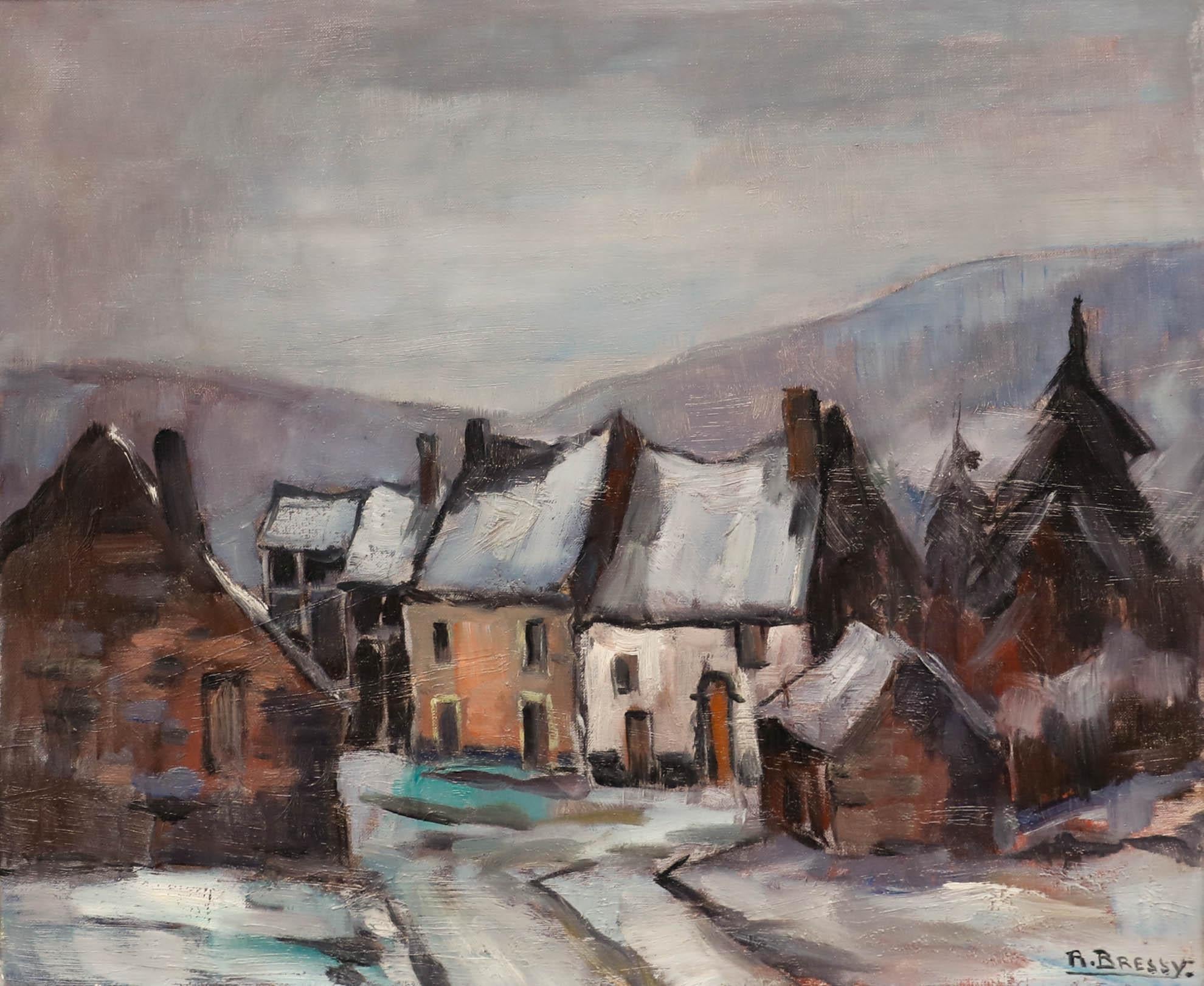 Richard Bressy (1906-1980) - Huile du milieu du 20e siècle, Thaw in the Ardennes - Painting de Unknown
