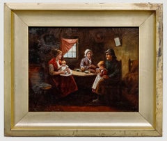 Richard Emsdon - Olio del XX secolo, Colazione di un pescatore