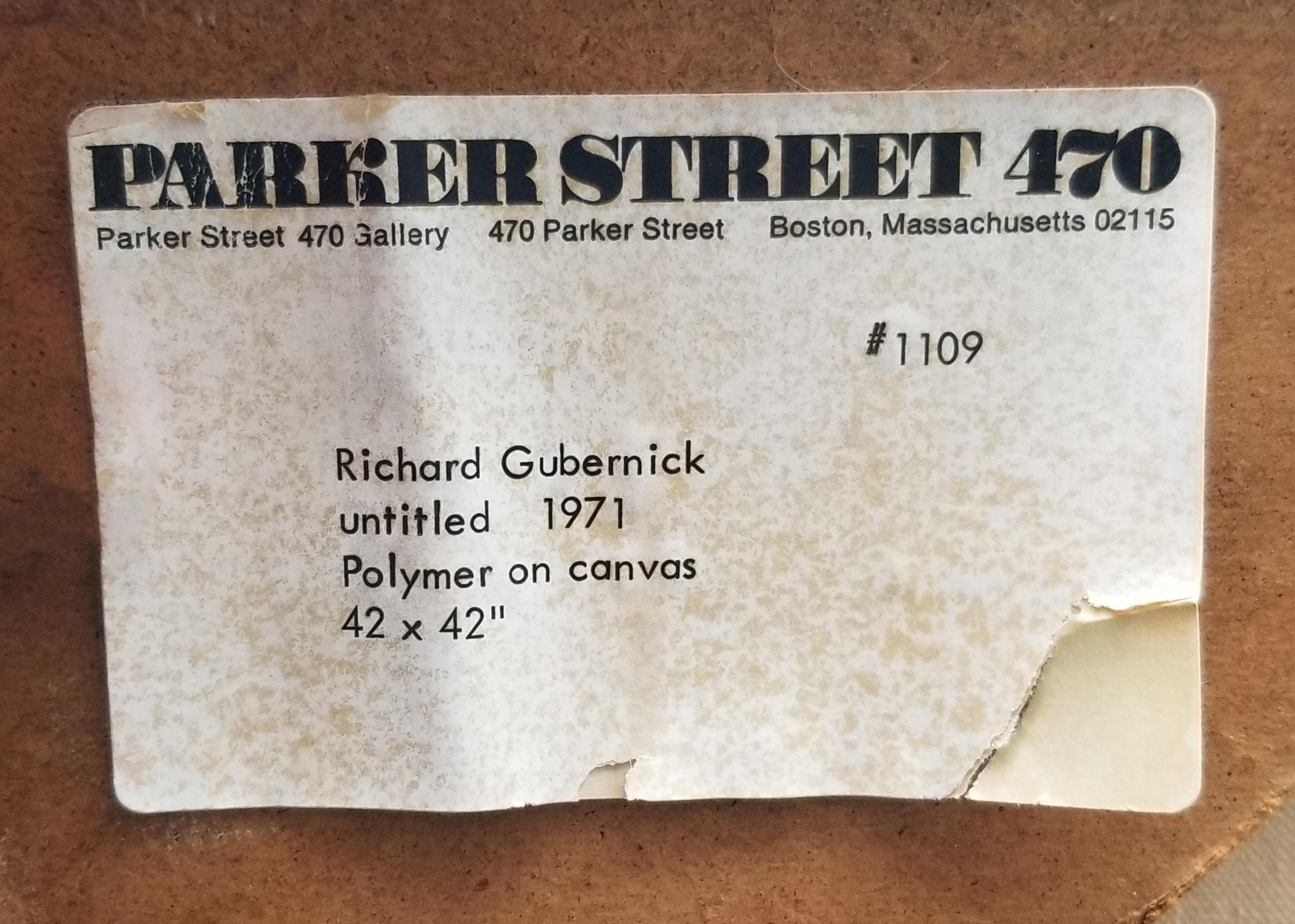 Richard Gubernick Hard Edge Painting on Canvas 1971 For Sale 2